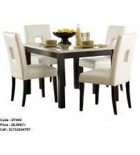 Marble Dining Table DT405 (4 Chairs+ 1 Table)