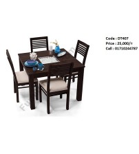 Dining Table DT407 (4 Chairs + 1 Table)