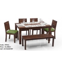 Dining Table DT411 (4 Chairs +1 Table +1 Tool)