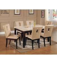 Marble Dining Table DT464 (6 Chairs + 1 Table)