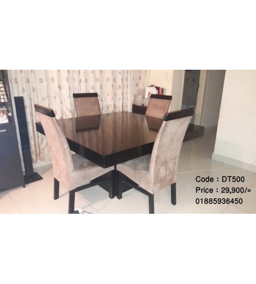 Zenith Dining Table DT500 (4 Chairs + 1 Table)