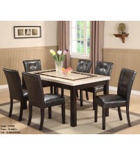 Marble Dining Table DT459 (6 Chairs +1 Table)