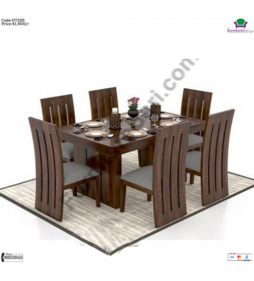 Dining Table DT325 (6 Chairs + 1 Table) Dining Table DT325 (6 Chairs + 1 Table)