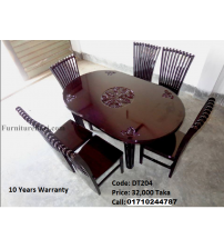 Dining Table DT204 (6 Chairs + 1 Table)