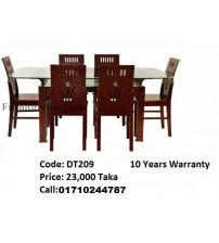 Dining Table DT209 ( 6 Chairs + 1 Table)