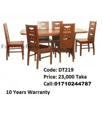 Dining Table DT219 (6 Chairs + 1 Table)