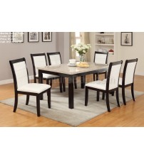 Marble Dining Table DT347 (6 Chairs + 1 Table)