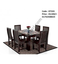 Dining Table DT333 ( 6 Chairs + 1 Table)