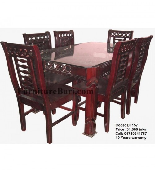 The Solace Dining Table DT157 (6 Chairs + 1 Table)