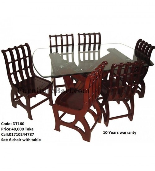Royal Dine Dining Table DT160 (6 Chairs + 1 Table)