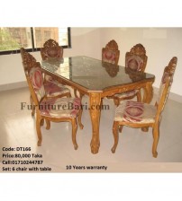 Dining Table DT166 (6 Chairs + 1 Table)