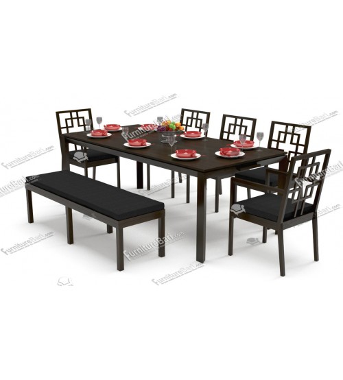 Nigur Modern Dining Table DT693 (4 Chairs + 1 Table)