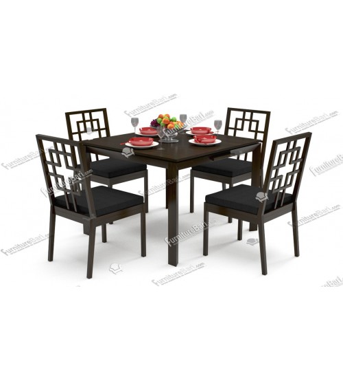 Nigur Modern Dining Table DT693 (4 Chairs + 1 Table) Nigur Modern Dining Table DT693 (4 Chairs + 1 Table)