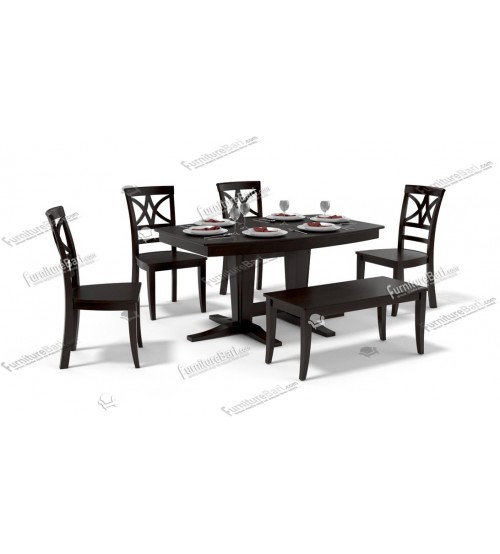 Obodan Modern Dining Table DT696 (4 Chairs + 1 Table)