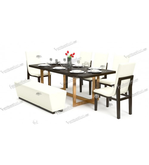 Sajhghor 2 Modern Dining Table DT702 (4 Chairs + 1 Table)