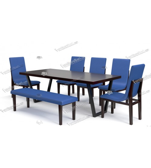 Sajhghor Modern Dining Table DT701 (4 Chairs + 1 Table)