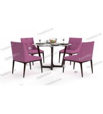 Somantor Modern Dining Table DT695 (4 Chairs + 1 Tool)