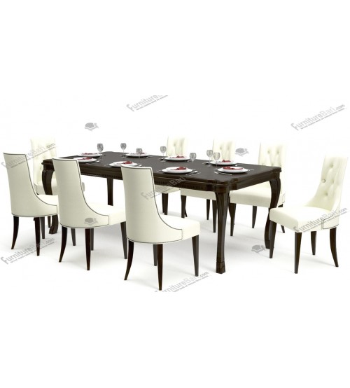 Somiron Modern Dining Table DT691 (4 Chairs + 1 Table)
