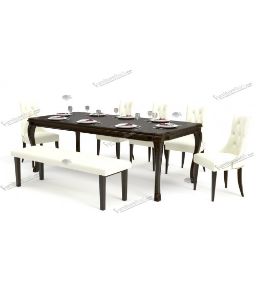 Somiron Modern Dining Table DT691 (4 Chairs + 1 Table)