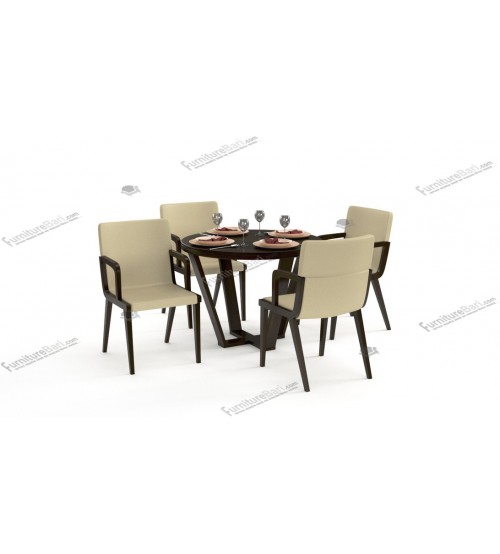 Sonchoi Modern Dining Table DT687 (4 Chairs + 1 Table)