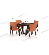 Sonchoi Modern Dining Table DT687 (4 Chairs + 1 Table)