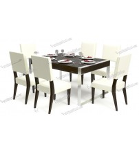 Troyee Modern Dining Table DT688 (4 Chairs + 1 Table)