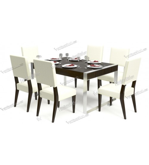 Troyee Modern Dining Table DT688 (4 Chairs + 1 Table)