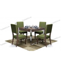 Troyee Modern Dining Table DT688 (4 Chairs + 1 Table)