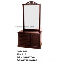 Wooden Dressing Table D13 (Without Stool)