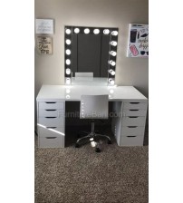 Lighting Vanity Wooden Dressing Table VD382 (Without Stool)