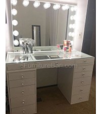 Lighting Vanity Wooden Dressing Table VD402 (Without Stool)