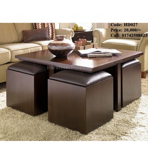 4 Seater Shegun Wooden Coffee Table HD027