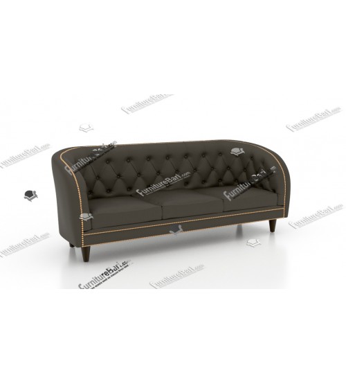 Leopardo Leather Sofa LS193 (Three Seat)