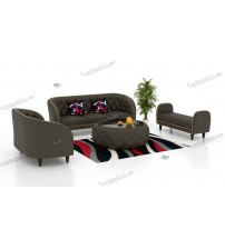 Leopardo Leather Sofa LS193 (Three Seat)