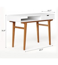 White Laptop Reading Table RCT005 (Without Chair)