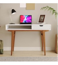 White Laptop Reading Table RCT005 (Without Chair)