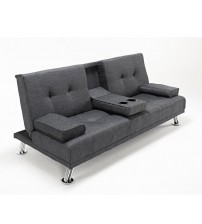 Folding Fabrics Sofa Bed with Cup Holder SCB062