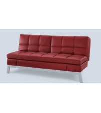 2 Part Folding AF Leather Sofa Bed SCB056