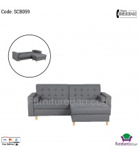 Classic L Shaped Fabrics Sofa Bed SCB059