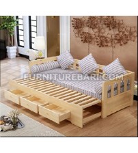 Wooden Channel Sofa Cum Bed SCB071