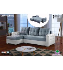 Pull Out Fabrics & Leather Sofa Bed SCB073