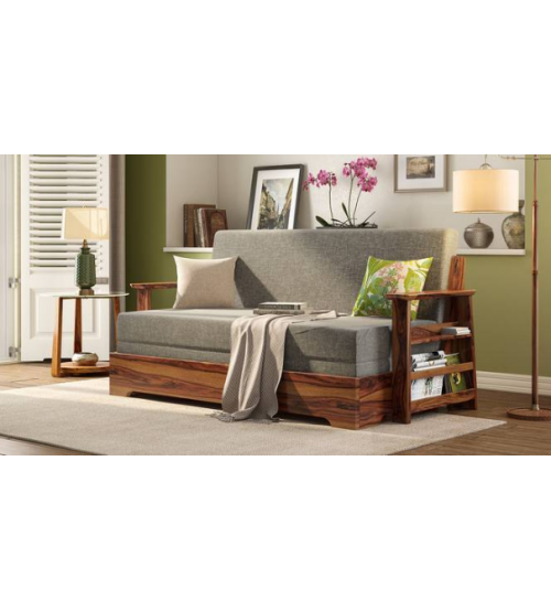 3 Seater Meheguni Wood Sofa Cum Bed SCB044 3 Seater Meheguni Wood Sofa Cum Bed SCB044