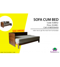 Affordable Wooden 3 Seat Sofa Bed SCB052