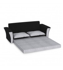 Black & Ash Sofa Cum Bed 2 Seater SCB008B