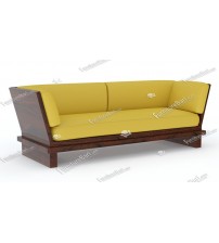 Cuban Wooden Sofa WS76 (Two Seat)