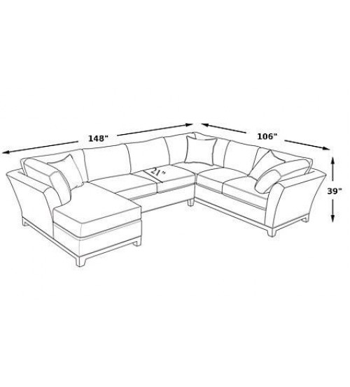 Timson Modern Sofa W156 | Online Furniture Shop in Bangladesh