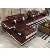 L Shaped Smart AF Leather Modern Sofa Without CT L692