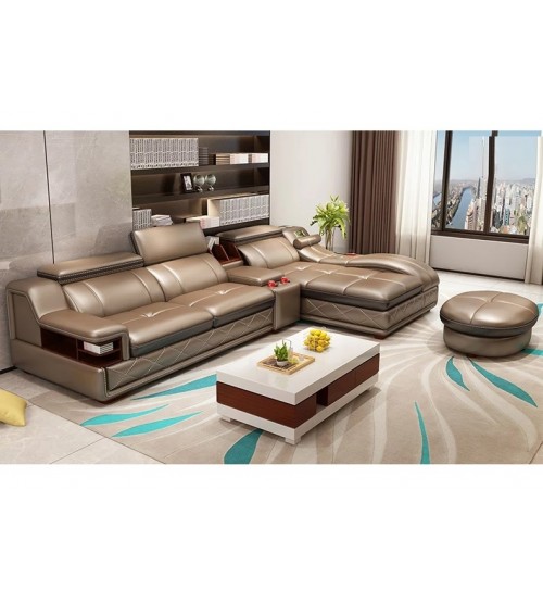 ModuLounge L Shaped Smart Modern Sofa Without CT, Chairs, Stools L694