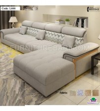 Affordable L Shaped Fabrics Sofa Set L666