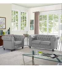 Chesterfield Venus AF Leather Sofa Two Seat H970